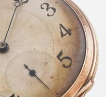 Arany (Au) 14K Columbus zsebóra, jelzett, másodpercmutatóval, nem jár, d: 4,6 cm, bruttó: 58,2 g