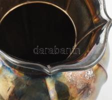 Ezüst (Ag) tejkiöntő, jelzett, Spanyolország, 1940-50 körül, Pedró Durán ötvös, m: 13,5 cm, nettó: 1...