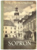 Csatkai Endre: Sopron. Magyar Műemlékek. Bp., 1956, Képzőművészeti Alap Kiadóvállalata. Második kiadás. Fekete-fehér fotókkal illusztrálva. Kiadói félvászon-kötés, kissé sérült borítóval, tulajdonosi bélyegzőkkel. Megjelent 5000 példányban.