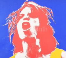 Kelemen Károly (1948-2024): Mick Jagger, 1976. Szitanyomat, papír. Jelezve jobbra lent. Számozott (7...