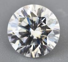 Moissanite, brilliáns csiszolás, 0,92 cts