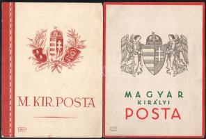 cca 1930 Magyar Királyi Posta 2 db dísztávirat