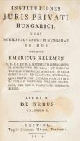 [Kelemen Imre (1745-1819)] Emericus Kelemen: Institutiones juris privati Hungarici, quas nobilis juv...