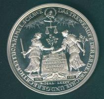 Német Államok/Lübeck régi emlékérem 1976-os Ag újverete 33,5g T:PP