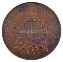 Beck Ötvös Fülöp (1873-1945) 1896. "1896-iki EZREDÉVES ORSZÁGOS KIÁLLÍTÁS / KÖZREMŰKÖDŐK ÉRME&q...