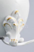 Herendi porcelán asztali lámpa, három karmos lábon álló test, új kábellel és foglalattal. Kézzel fes...