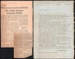 Berecz Sándor: A Vécsey család Solton. Temerin, 1980. Kiadói papírkötés, kissé kopottas állapotban