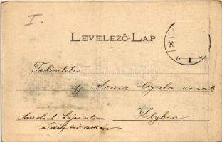 1901 Lupény, Lupeni; látkép. Honisch udvari fényképész felvétele, Grausam József kiadása / general v...