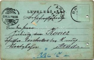 1899 (Vorläufer) Brád, látkép, vasútállomás, gőzmozdony, vonat, sodronypálya és strandfürdő, fürdőző...