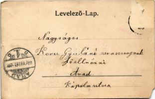 1906 Fogaras, Fagaras; Vártér. Thierfeld D. kiadása / castle square (EM)