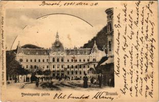 1901 Brassó, Kronstadt, Brasov; Törvényszéki palota. Brassói Lapok kiadása / court palace (Rb)