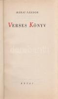 Márai Sándor:
Verses könyv.
(Budapest, 1945). Révai Testvérek Irodalmi Intézet Rt. (ny.) 83 + [1] ...
