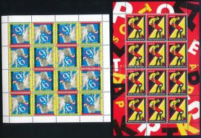 2002-2003 Europa CEPT Cirkusz és Plakátművészet teljes ívek (13.000) / Mi 4727 + 4800 complete sheets