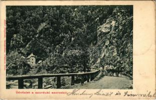 1905 Petrozsény, Petroseni, Petrosani; Szurduki részlet, híd. Adler fényirda / Pasul Surduc / mountain pass, gorge, bridge (EK)