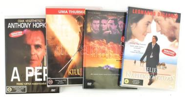 4 darab játékfilmes DVD: A per, Kill Bill 2., Kísértetház, Teljes Napfogyatkozás