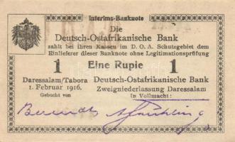 Német Birodalom / Császárság / Német Kelet-Afrika 1916. 1R "P2" széria T:I