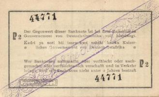 Német Birodalom / Császárság / Német Kelet-Afrika 1916. 1R "P2" széria T:I