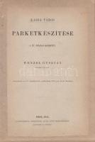 Wenzel Gusztáv: Kassa város parketkészítése a XV. század kezdetén. (Olvastatott a m. T. Akadémia II. osztályának 1870. jun. 20.ki ülésében.) (Pest, 1871). Magyar Tudományos Akadémia - Eggenberger Ferdinánd. [4] + [3]-43 + [1] p. Egyetlen kiadás. (Értekezések a társadalmi tudományok köréből. 3. füzet.) Fűzve, korabeli borítóban, az eredeti első papírborító a fedőborítóra kasírozva. Jó példány.