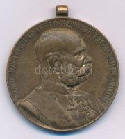 1898. "Jubileumi Emlékérem a Fegyveres Erő Számára / Signum memoriae (AVSTR)" bronz kitüntetés mellszalag nélkül T:XF ph. Hungary 1898. "Commemorative Jubilee Medal for the Armed Forces" bronze decoration without ribbon C:XF edge error NMK 249.