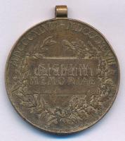 1898. "Jubileumi Emlékérem a Fegyveres Erő Számára / Signum memoriae (AVSTR)" bronz kitünt...