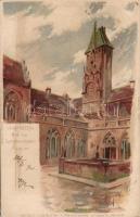 Nürnberg Yard in the Germanic Museum litho s: P. Schmohl