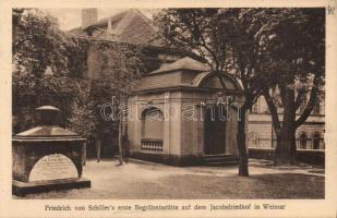 Weimar Jacobsfriedhof the first grave of Friedrich von Schiller (EK)