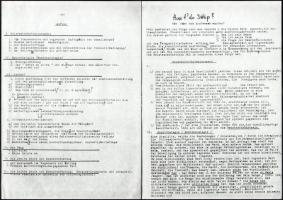 Sugár János (1958): Wie kann man Austausch machen? (How t'do Swap?) 19 oldalas avantgarde kézir...