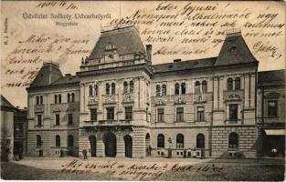 1904 Székelyudvarhely, Odorheiu Secuiesc; Megyeház / county hall (fa)