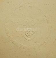 1943 Német Harmadik Birodalom, kormányellenőri (Regierungsinspektor) kinevező oklevél, Karl Luthardt...