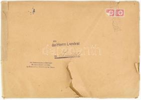 1943 Német Harmadik Birodalom, kormányellenőri (Regierungsinspektor) kinevező oklevél, Karl Luthardt...