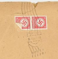 1943 Német Harmadik Birodalom, kormányellenőri (Regierungsinspektor) kinevező oklevél, Karl Luthardt...