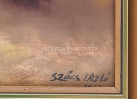 Szőcs László (1944-): Nyár illata. Olaj, farost. Jelzett. 50x40 cm. Fakeretben