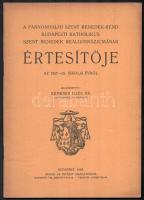 Pannonhalmi Szent Benedek-Rend Budapesti Katolikus Szent Benedek Gimnáziumának 3 db évkönyve: 1925-2...