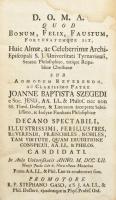 [Schmitth Miklós]: Imperatores Ottomanici a capta Constantinopoli Pars Octava. (Pars VIII.) Tyrnavia...