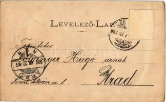 1900 Cegléd, Evangélikus templom, üzletek. Piros J. kiadása (fa)