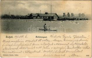 1901 Siófok, Balaton-part. Schwarcz Bernát kiadása (EB)