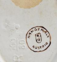 Osztrák porcelán plakett, kézzel festett, jelzett (RF Austria), minimális kopottsággal, falra akaszt...