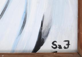 Szendrei József (1989-, "Pesti Józsi"): Páros. Olaj, farost. Jelezve jobbra lent. 70x55 cm...