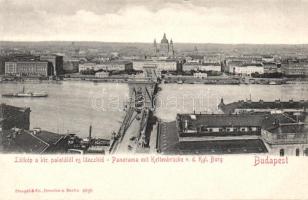 Budapest Lánchíd és a pesti oldal