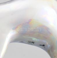 Cmielow lengyel irizáló mázas art deco szamár. Jelzett, kis kopással, pattogzással, 13x9 cm