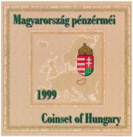 1999. 50f-100Ft (8xklf) 75 éves a Magyar Nemzeti Bank forgalmi sor dísztokban, belső tok ragasztása elengedett. T:PP patina Adamo FO32.1