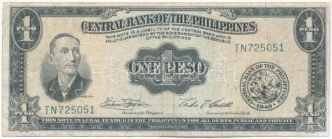 Fülöp-szigetek 1949. 1P TN725051 T:F Philippines 1949. 1 Pesos TN725051 C:F Krause P#133