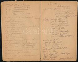 Eljárások és receptek - fototechnikai kézirat, jó állapotban