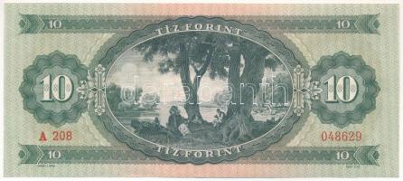 1960. 10Ft "A 208 048629" T:AU 
Hungary 1960. 10 Forint "A 208 048629" C:AU 
A...