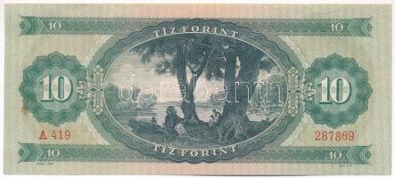 1962. 10Ft "A 419 287869" T:F szép papír
Hungary 1962. "A 419 287869" C:F fine ...