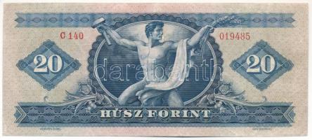 1960. 20Ft "C 140 019485" T:F
Hungary 1960. 20Ft "C 140 019485" C:F 
Adamo F12...