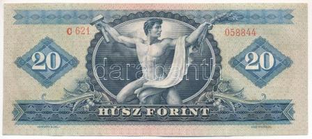 1965. 20Ft "C 621 058844" T:F szép papír
Hungary 1965. 20 Forint "C 621 058844"...