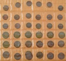 Szovjetunió 1949-1985. 1k-1R (165db) érmetétel 2db orosz nyelvű, műbőr berakóban T:vegyes
Soviet Un...