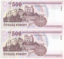 2008. 500Ft (2x) sorszámkövető "ED 3852578 - ED 3852579" T:UNC,AU 
Adamo F54G3