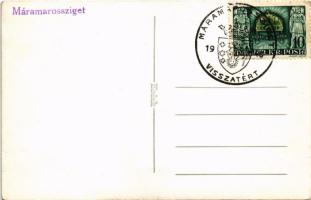 Máramarossziget, Sighetu Marmatiei; templom, Wizner és Dávid üzlete / church, shop. photo + "19...